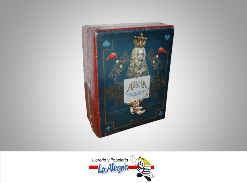 ALICIA JUEGO DE 54 CARTAS Y CUADERNILLO MARCA EDELVIVES