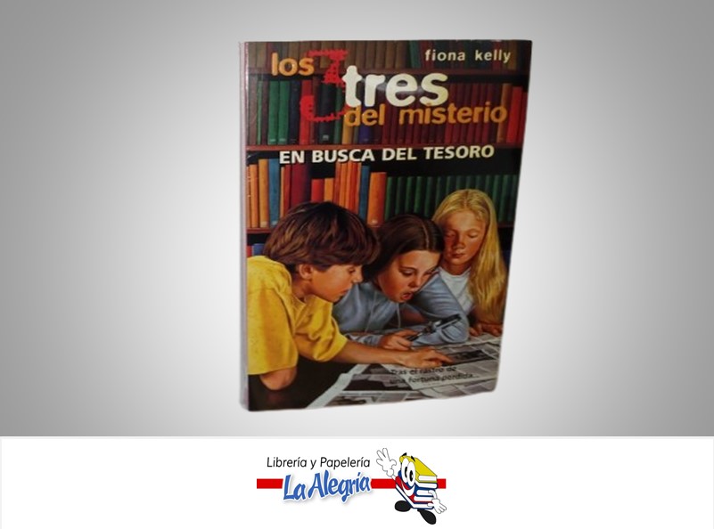 LOS 3 DEL MISTERIO EN BUSCA DEL TESORO TEMATICA NOVELA FICCION AUTOR FIONA KELLY MARCA GRUPO ZETA