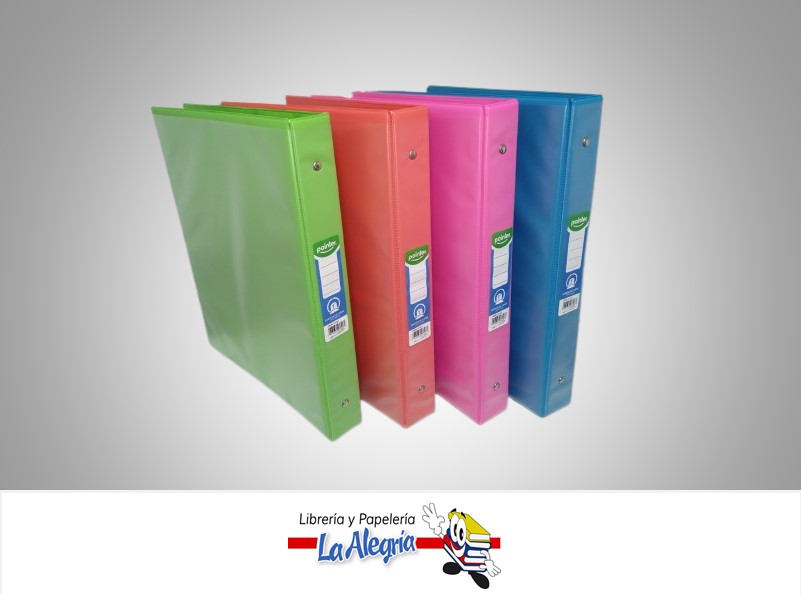 CARPETA 3 AROS 1" CARTA NEON REF FL1381  MARCA POINTER