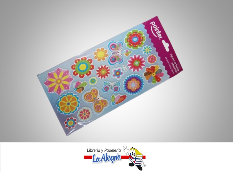 FIGURAS DE FOAMI ADHESIVA SURTIDAS ANC22151 22 PZAS. MARCA POINTER