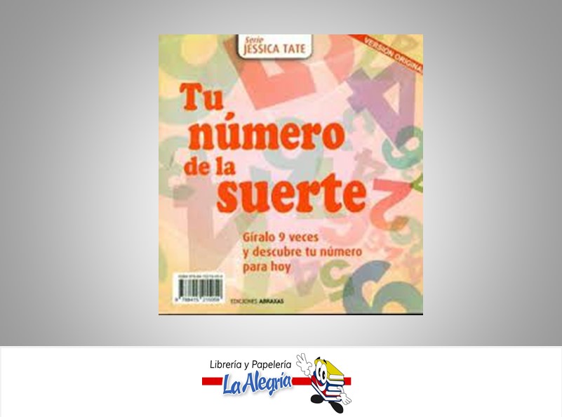 TU NUMERO DE LA SUERTE TEMATICA ESOTERISMO AUTOR JESSICA TATE MARCA ABRAXAS