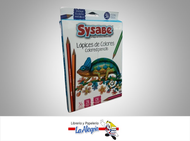 LAPICES DE COLORES DELUXE 36 PZAS 3MM SYSABE