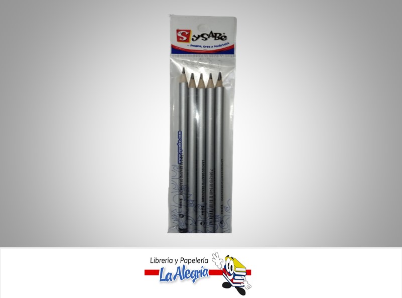 LAPIZ DE GRAFITO GRADUADO 8145S 2B AL 10B PAQ 5 UND MARCA SYSABE