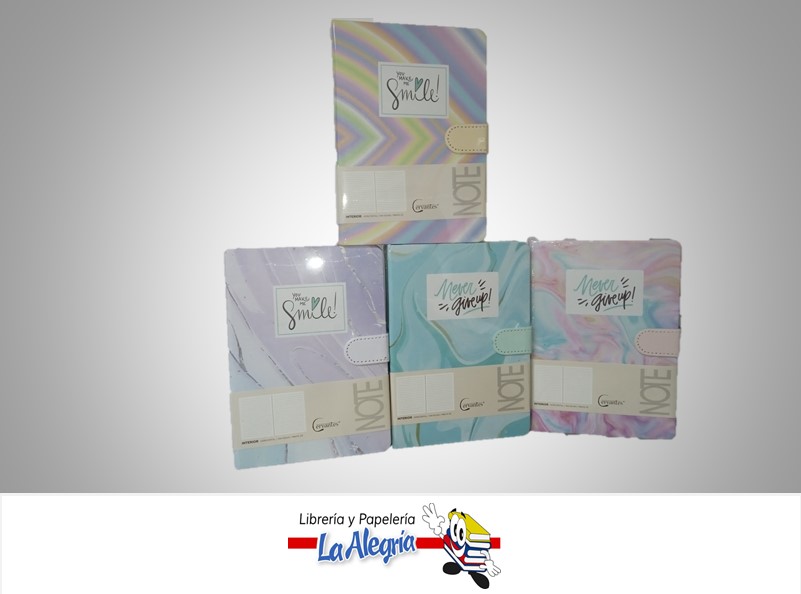 AGENDA NOTAS RAYADA PB475-22 13.4X19CM 144 PAGINAS MARCA CERVANTES