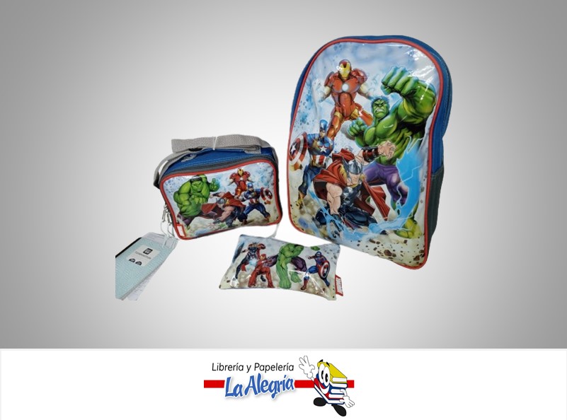 MORRAL/CARTUCHERA/LONCHERA 959086 COMBO AVENGER  MARCA CAPI
