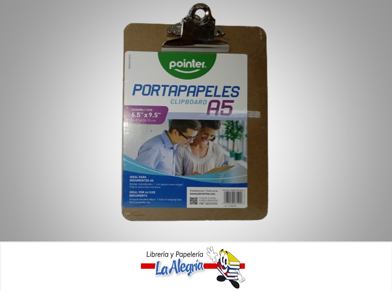 TABLA DE CHEQUEO CARTON PIEDRA CTW0702 6.5X9.5' MARCA POINTER