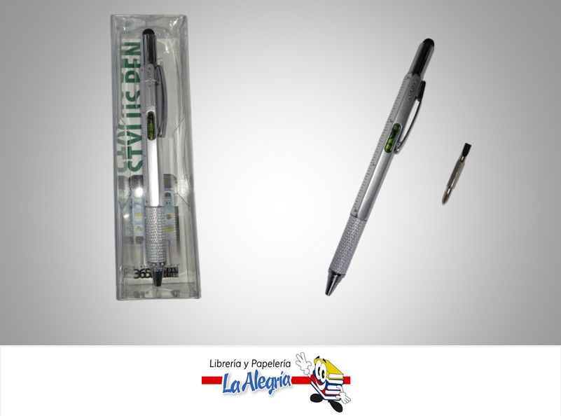 BOLIGRAFO STYLUS 7 EN 1 PLATA (SILVER) UND MARCA MONTEVERDE