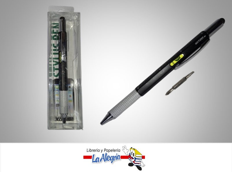 BOLIGRAFO STYLUS 7 EN 1 NEGRO (BLACK) UND MARCA MONTEVERDE