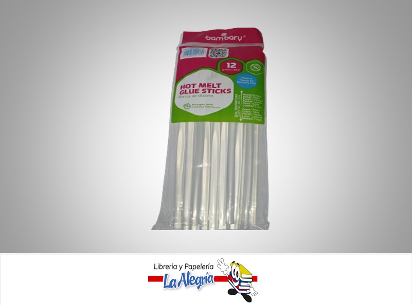 SILICON EN BARRA FINA PAQUETE DE 12 UNIDADES MARCA BAMBARY