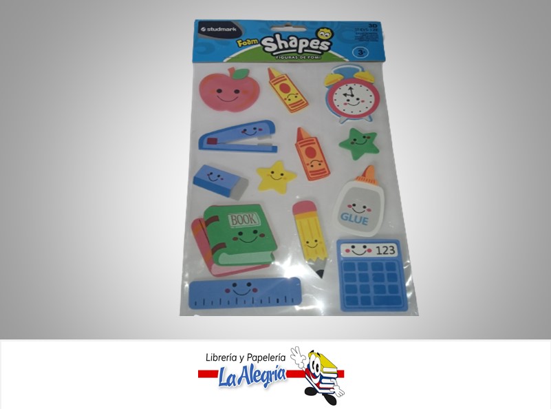 FIGURA FOAMI UTILES ESCOLARES ST-EVS-129 MARCA STUDMARK