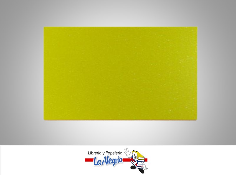 FOAMI ESCARCHADO 50X70CM AMARILLO UND MARCA S/M