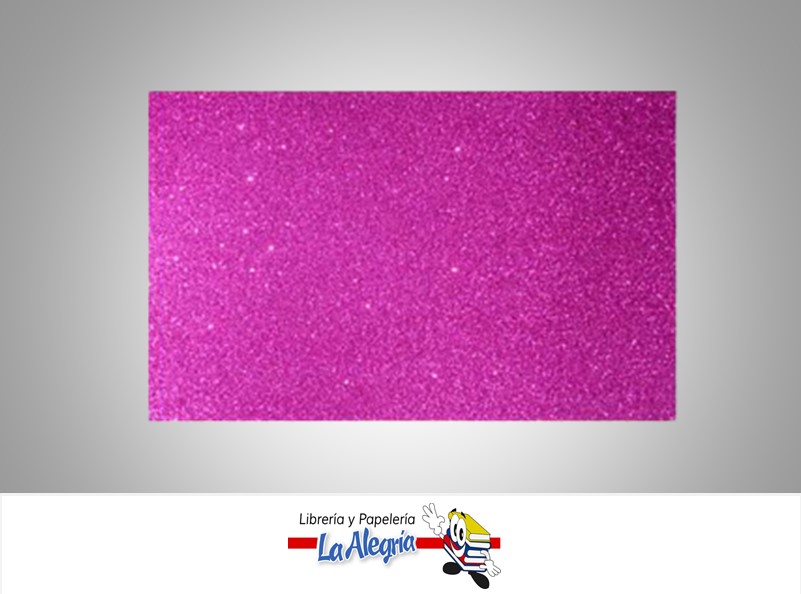 FOAMI ESCARCHADO  50X70CM MAGENTA UND MARCA S/M
