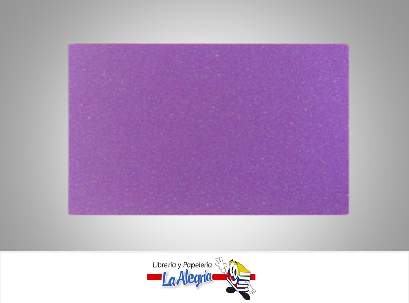 FOAMI ESCARCHADO 50X70CM MORADO UND MARCA S/M