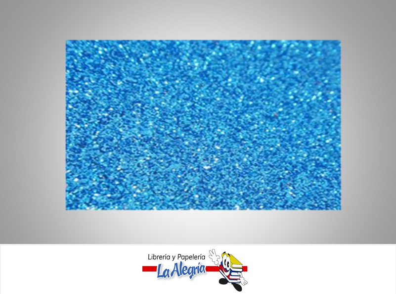 FOAMI ESCARCHADO  50X70CM AZUL TURQUESA UND MARCA S/M