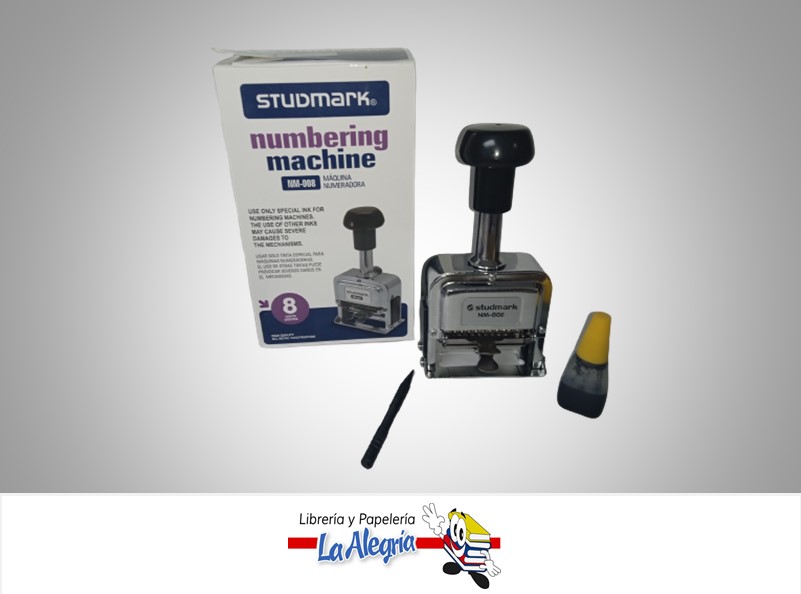FOLIADORA AUTOMATICA 8 DIGITOS MARCA STUDMARK