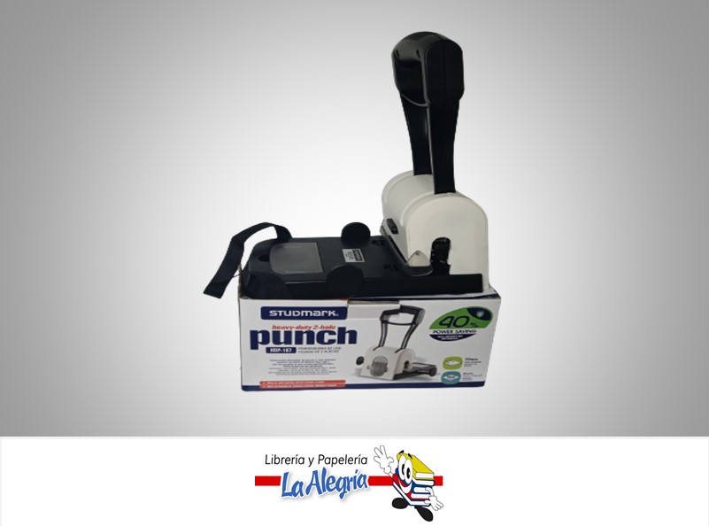 PERFORADORA DE USO PESADO STHDP107 2HUECOS 7 CM 100 HOJAS MARCA STUDMARK
