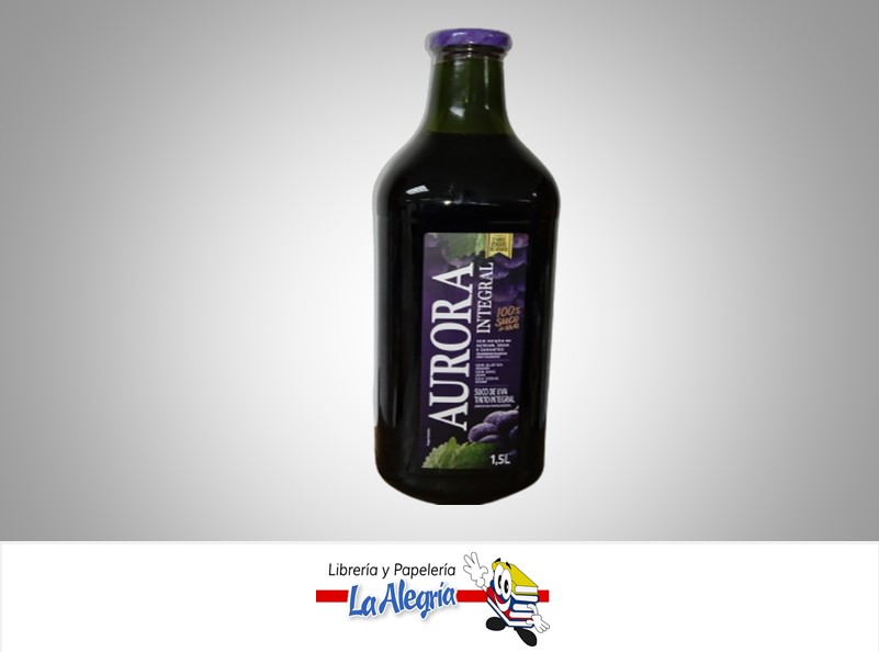 JUGO DE UVA TINTO INTEGRAL TETRABRICK 1.5L MARCA AURORA