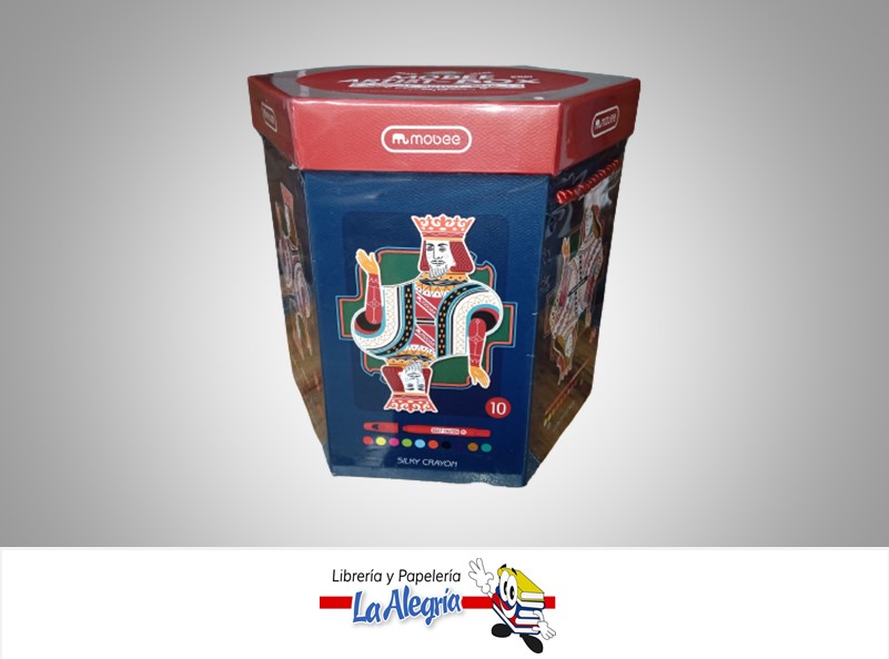SET MIXTO MB ESTUCHE HEXAGONAL C/86PZ.CREYONES/DELINEADORES/LAPICES/MARCADORES