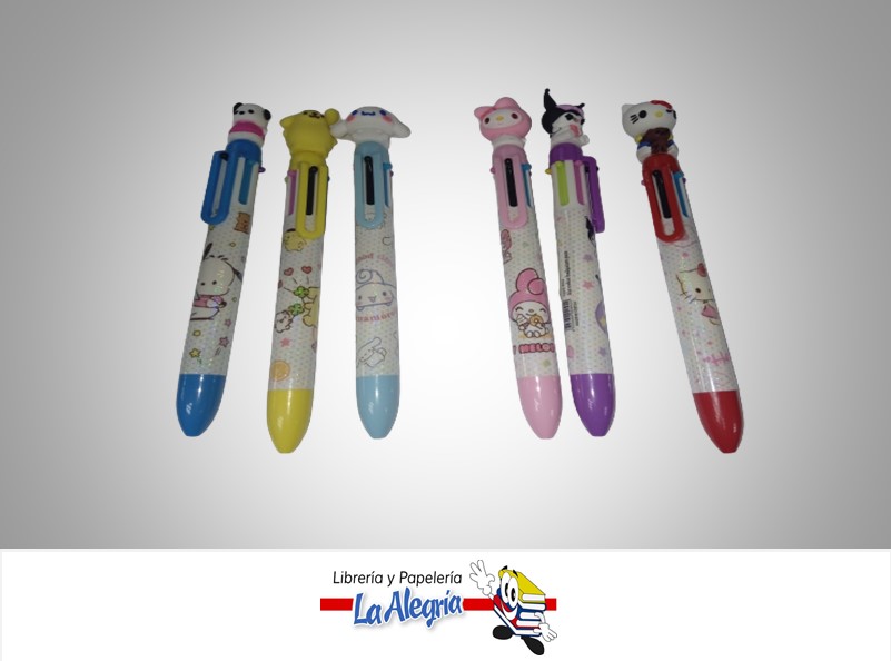 BOLIGRAFO RETRACTIL HELLO KITTY SANRIO MULTICOLOR MARCA S/M