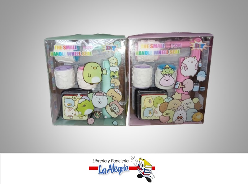 SELLO Y SET DE RODILLO TINTA KAWAI V3301 ANIMALITOS MARCA DIY