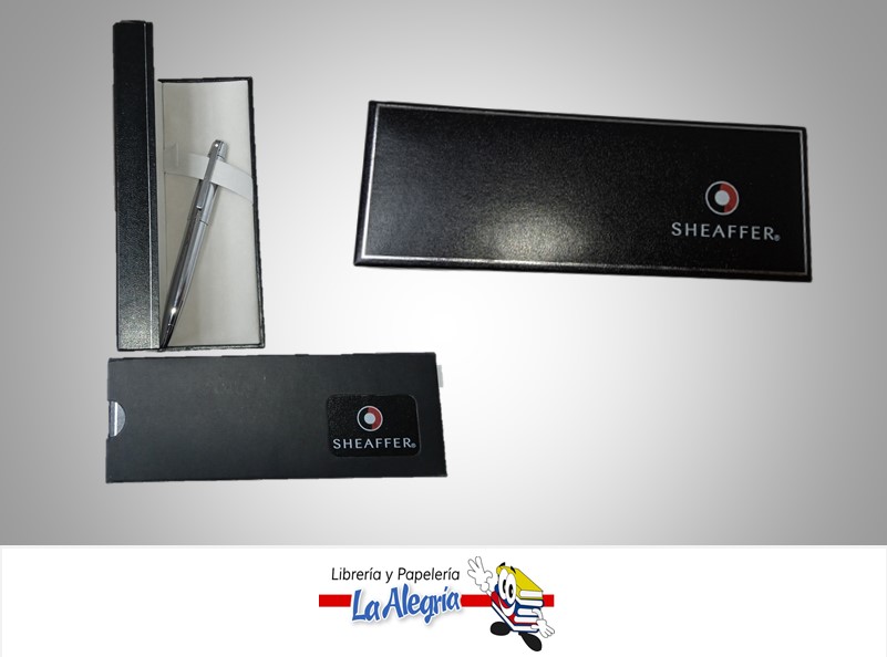 BOLIGRAFO CHROME FEACTURING PLATE TRIM 9330-2 TINTA NEGRA MARCA SHEAFFER