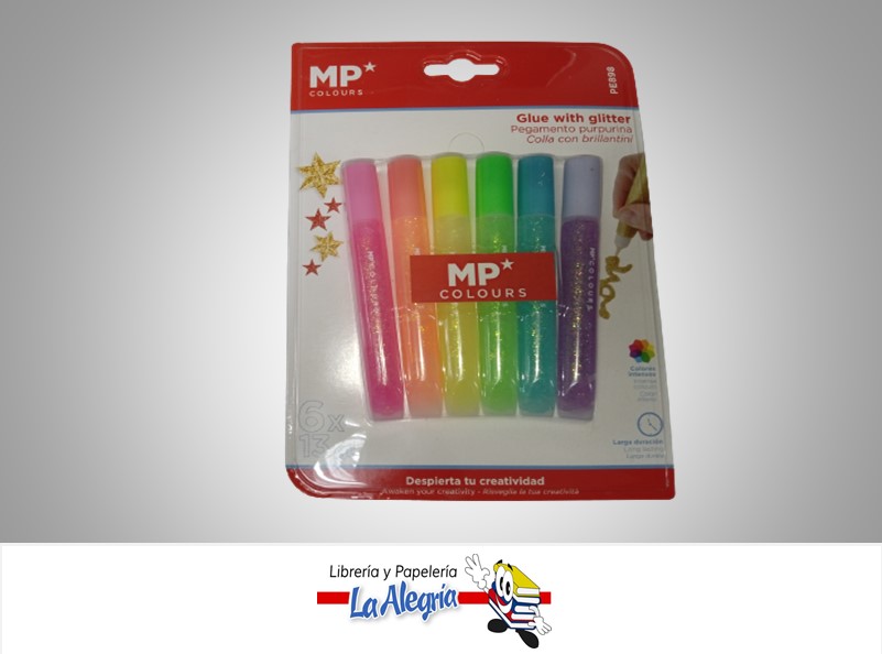 PEGA ESCARCHADA PE898 PAQ 6 UND DE 13 GR MARCA MP