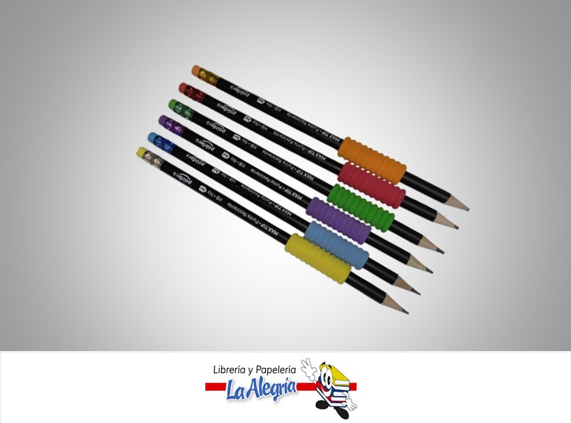 LAPIZ GRAFITO HB COMFORT GRIP HB-4437BG  MAX TIP CAJA 48 UND MARCA POINTER