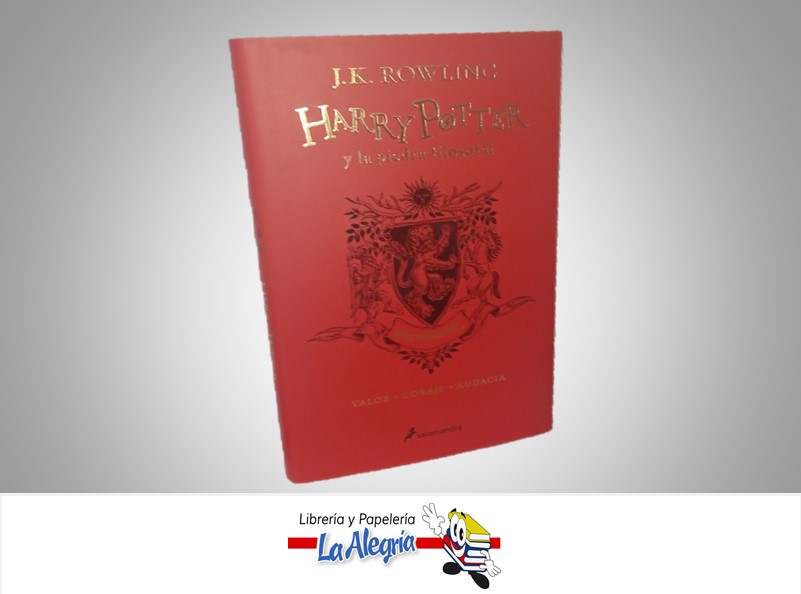 HARRY POTTER Y LA PIEDRA FILOSOFAL GRYFFINDOR TEMATICA NOVELA FICCION AUTOR J.K ROWLING EDITORIAL SALAMANDRA