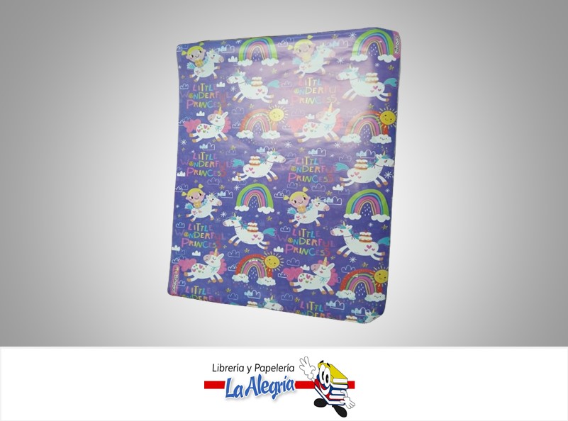 PAPEL DE REGALO 48X68 CM UNICORNIO UND MARCA PRIMAVERA