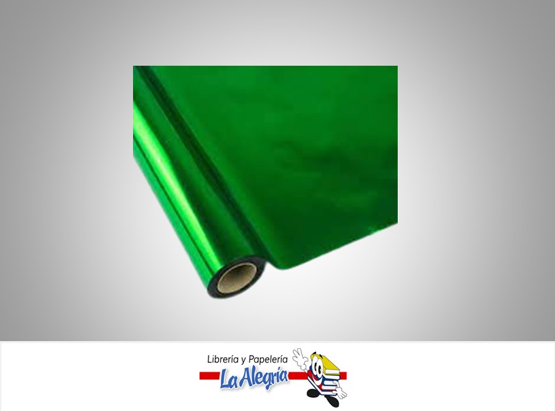 PAPEL HOJILLA 70CM VERDE NAVIDAD X METRO MARCA S/M