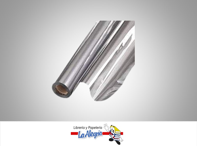 PAPEL HOJILLA 70 CM PLATEADO X METRO MARCA S/M