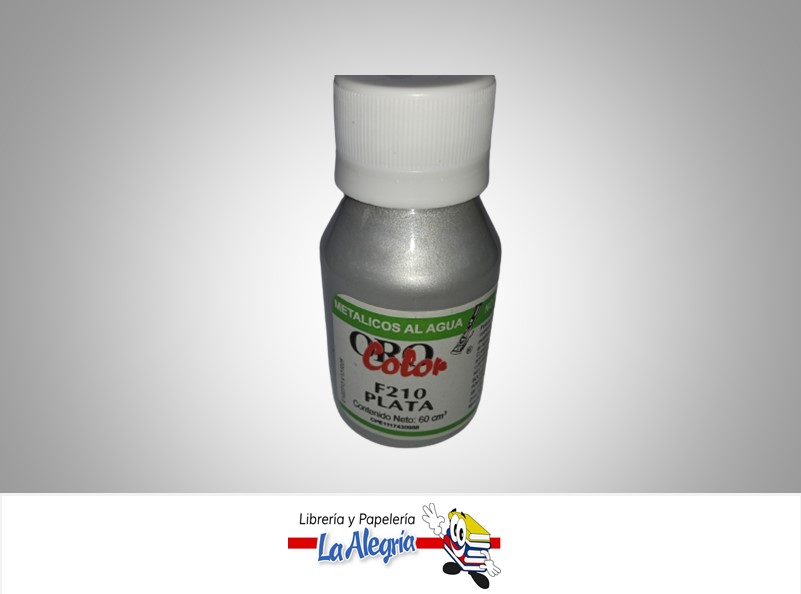 METALICO AL AGUA 60CC F210 PLATA MARCA ORO COLOR