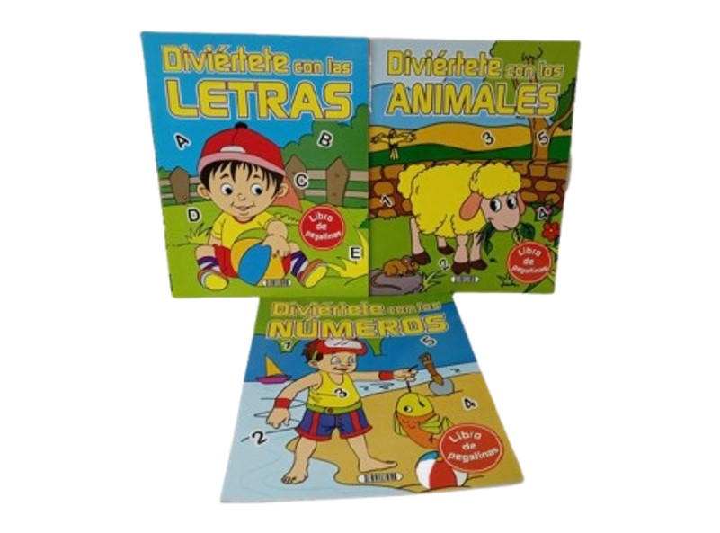 DIVIERTETE CON; LIBRO DE PEGANTINA TEMATICA JUEGOS Y ACERTIJOS AUTOR SERVILIBRO EDITORIAL SERVILIBRO