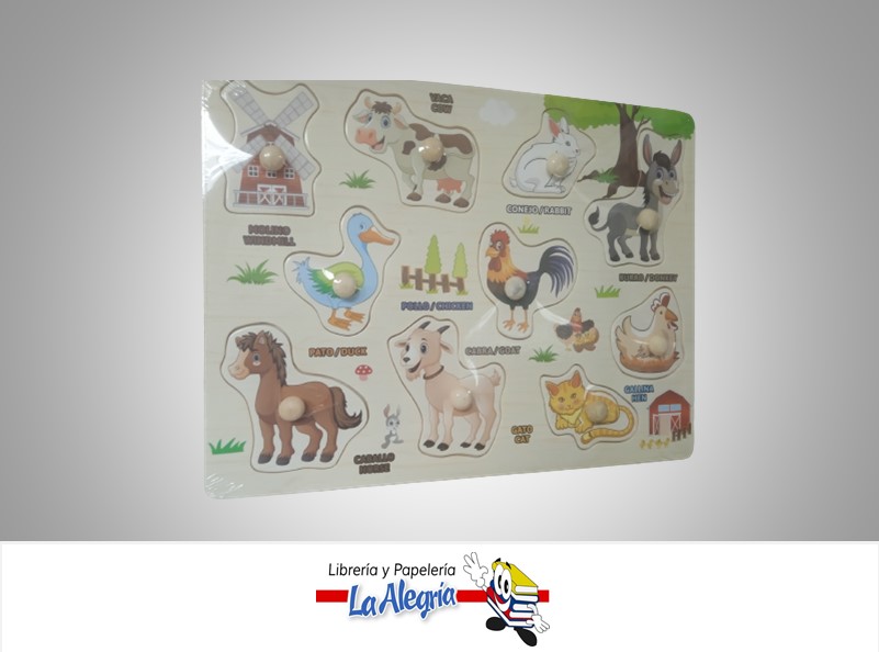 ROMPECABEZA DIDACTICO ANIMALES DE GRANJA PZZ1921 MARCA POINTER