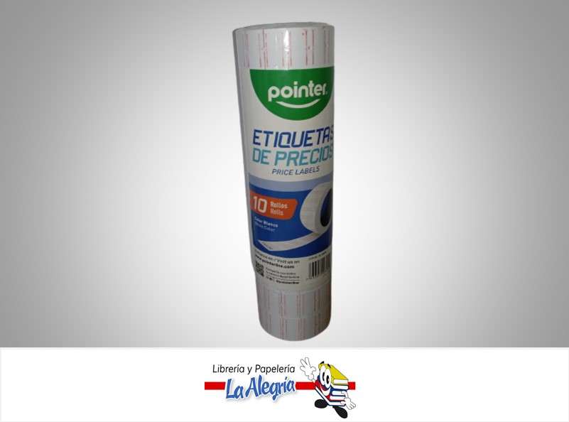 ETIQUETA PRECIO SLC600W; 1.5X2CM BLANCO UND MARCA POINTER