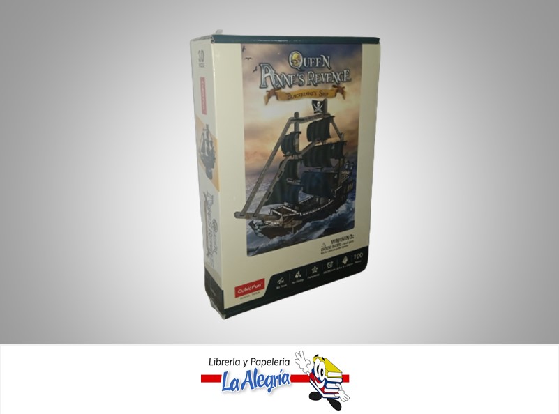 ROMPECABEZA 3D QUEEN ANNES REVENGE 100 PZA