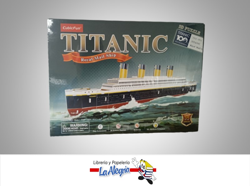 ROMPECABEZA 3D TITANIC 35 PZA MARCA CUBICFUN