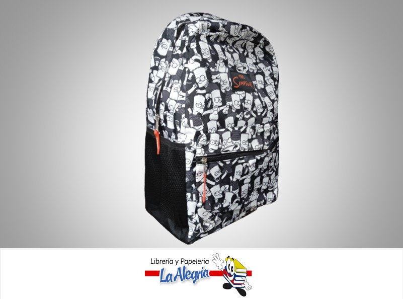 MORRAL ESCOLAR GRANDE SIMPSONS 11740131 NEGRO MARCA CAPI