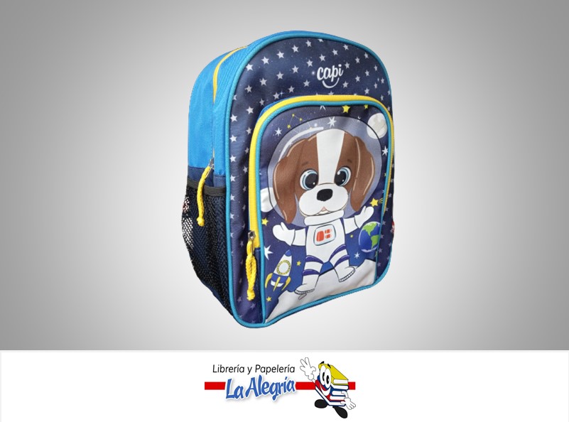 MOCHILA ESCOLAR MEDIANA KIDS PERRO 1284014 MARCA CAPI