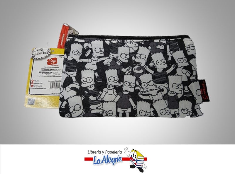 CARTUCHERA PLANA GRANDE LOS SIMPSONS 11740241 MARCA CAPI