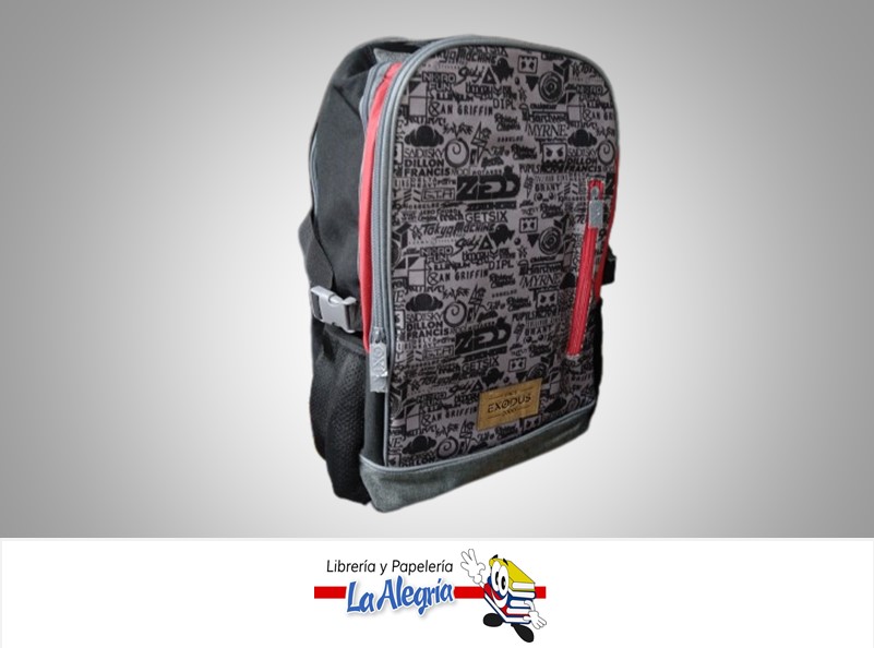 MORRAL PORTA LAPTOP ELITE 23L DOODLE E001823L ROJO/GRIS  MARCA EXODUS