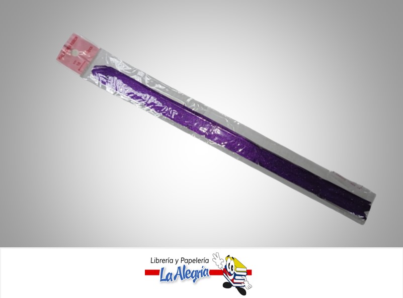 LAZO MAGICO ESCARCHADO 18X390MM MORADO UND MARCA S/M