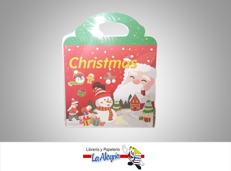 BLOCK APRENDIZAJE NAVIDAD CON CALCOMANIAS