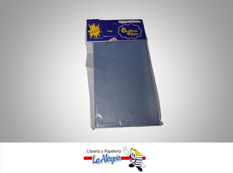 SOBRE C 9X6 CM AZUL METALIZADO AGUA UND