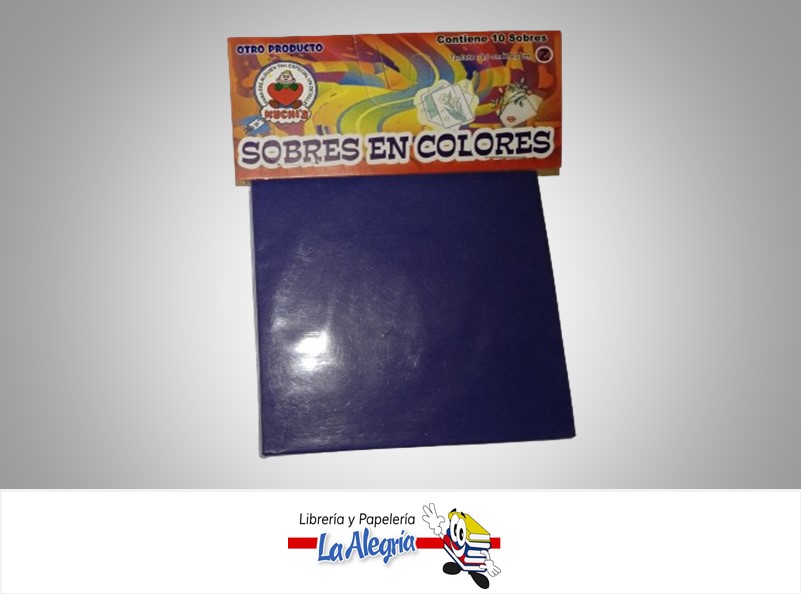 SOBRE Z 9X9 CM AZUL MARINO UND MARCA CROMO DISEÑOS