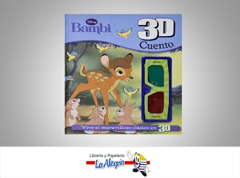 BAMBI 3D TEMATICA CUENTO INFANTIL MARCA PARRAGON