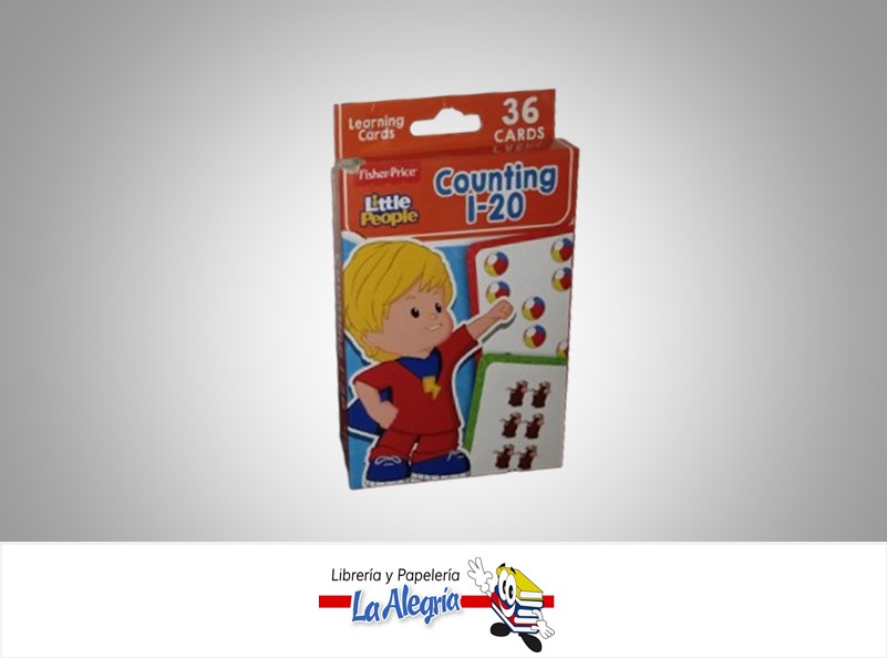 CARTAS MEMORIA INGLES COUNTING LITTLE PEOPLE 36 CARTAS MARCA FISHER-PRICE1