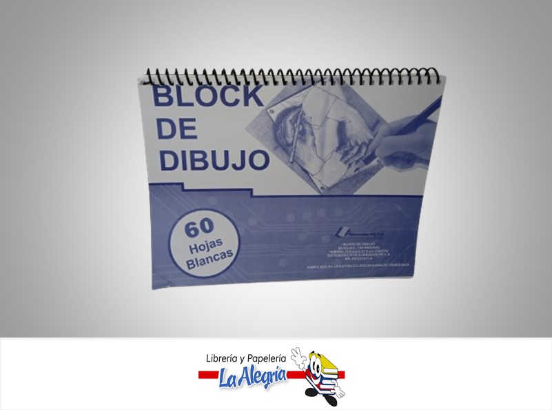 BLOCK DIBUJO ESPIRAL 28X21CM 60 HOJAS MARCA ALINEADOS PT