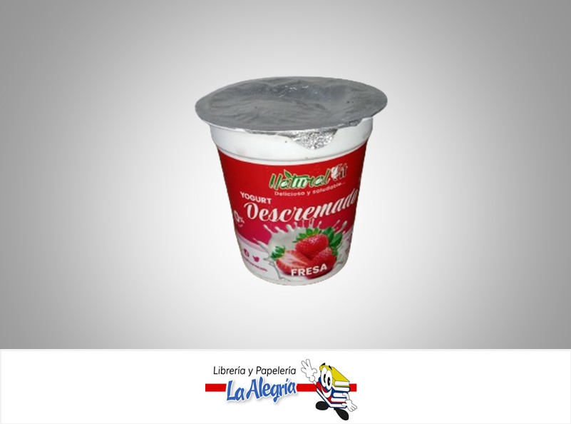 YOGURT DESCREMADO FRESA 150 GR MARCA NATURAL FIT