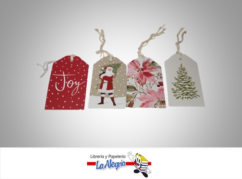 INDENTIFICADOR DE REGALOS DE NAVIDAD RECTANGULARES 5.5X9CM MARCA HALLMARK